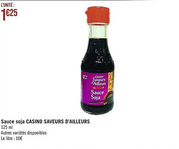 sauce soja casino saveurs d'ailleurs