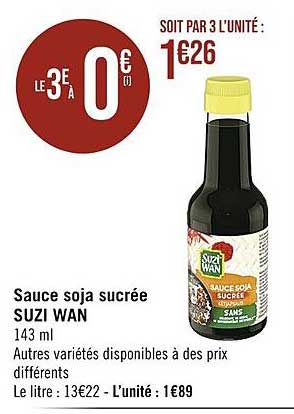 sauce soja sucrée suzi wan
