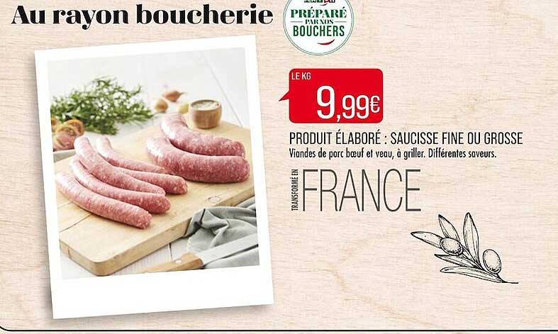 saucisse fine ou grosse