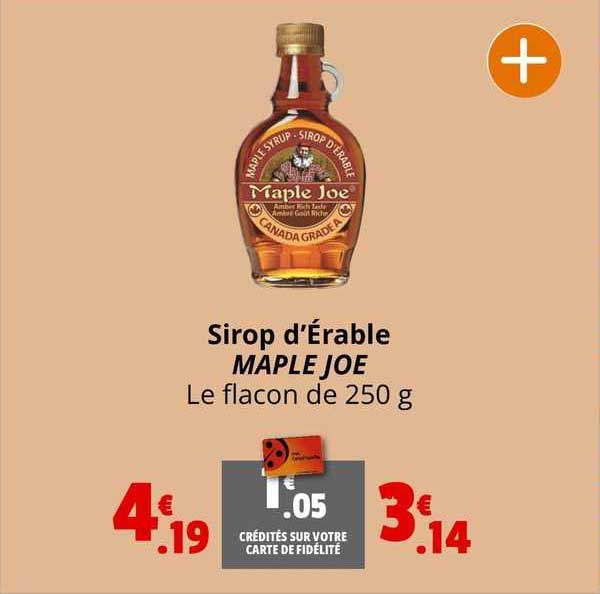 sirop d'érable maple joe