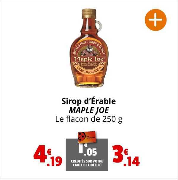 sirop d'érable maple joe