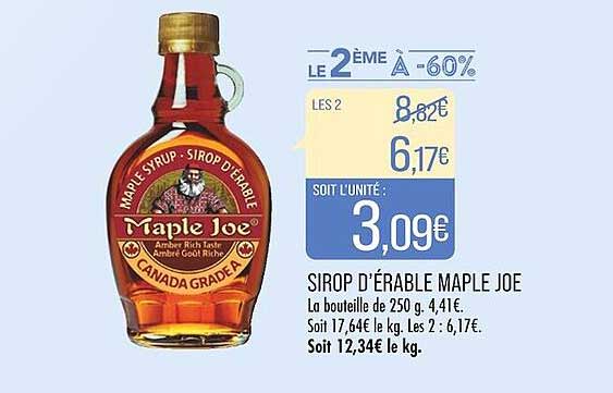 sirop d'érable maple joe