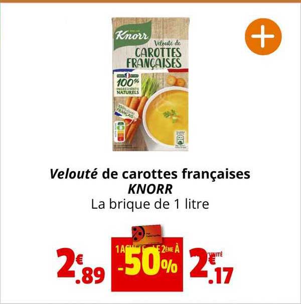 velouté de carottes françaises knorr