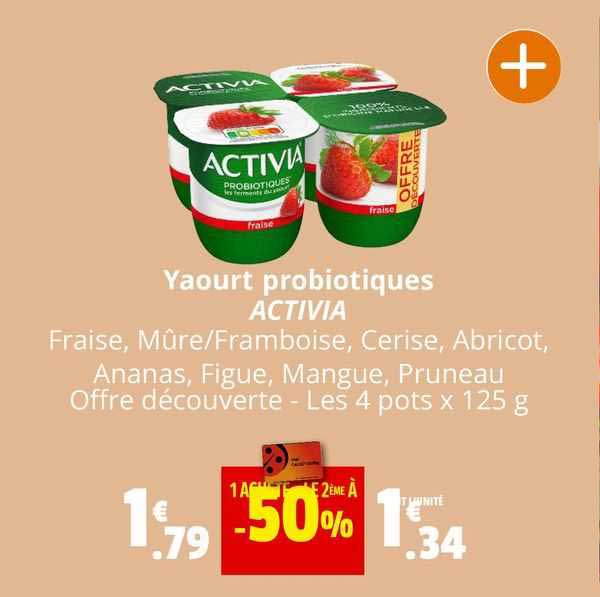Yaourt Probiotiques Activia