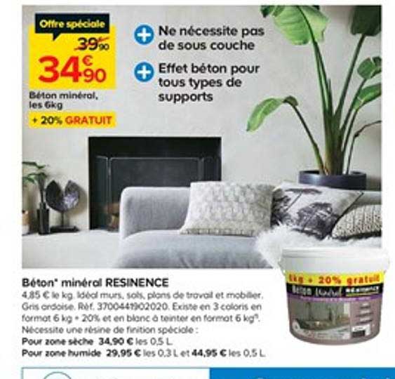 béton minéral resinence