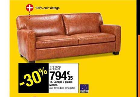 canapé 3 places marion