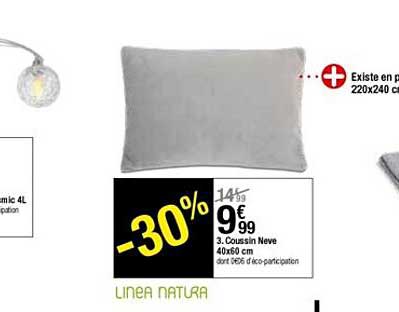 coussin neve 40x60 cm linea natura