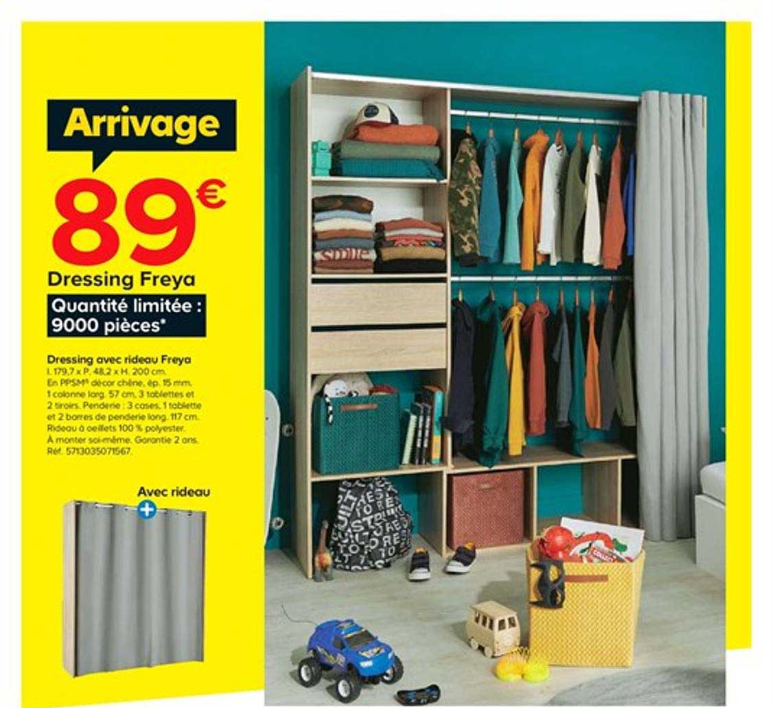 dressing avec rideau freya