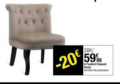 Fauteuil Crapaud Sarah