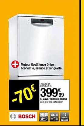 lave vaisselle blanc bosch