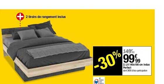 lit 140x190 cm indus perfect