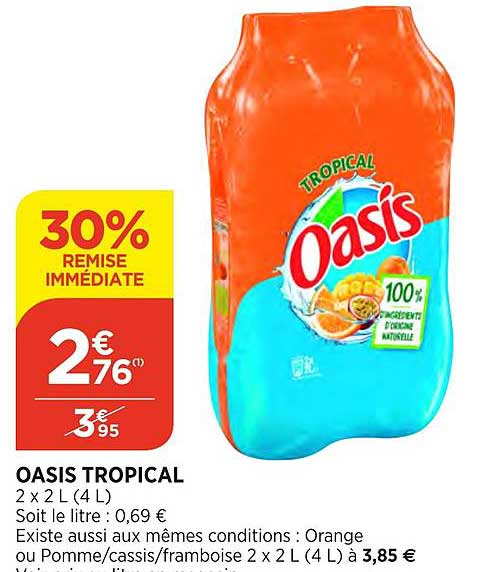 Oasis Tropical 30% De Remise Immédiate