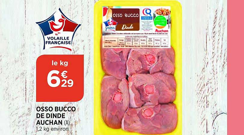 osso bucco de dinde auchan
