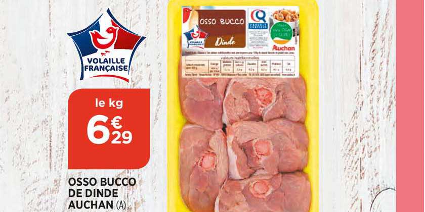 osso bucco de dinde auchan