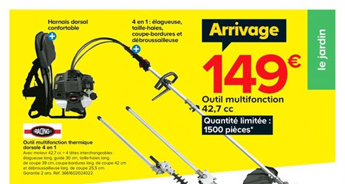 outil multifonction thermique dorsale 4 en 1 racing