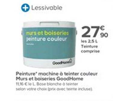 peinture machine à teinter couleur murs et boiseries goodhome