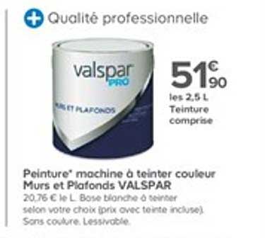 peinture machine à teinter couleur murs et plafonds valspar