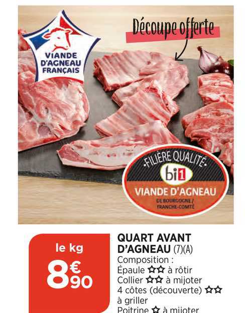 quart avant d'agneau