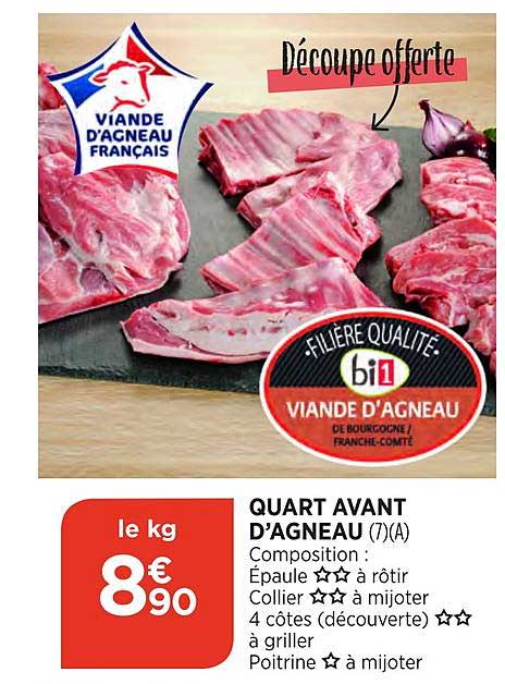 quart avant d'agneau