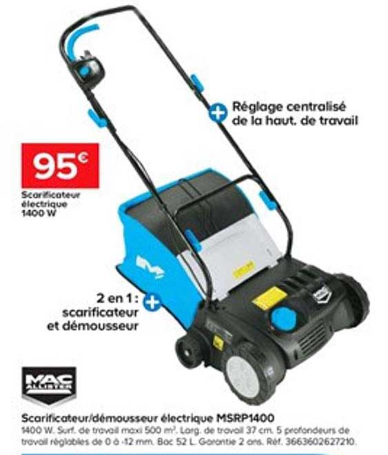 scarificateur démousseur électrique msrp1400