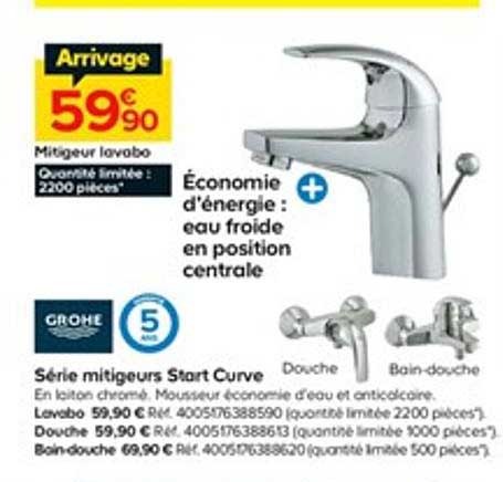 série mitigeurs start curve grohe
