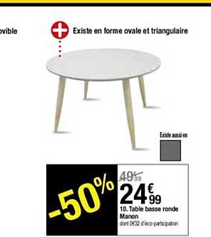 Table Basse Ronde Manon