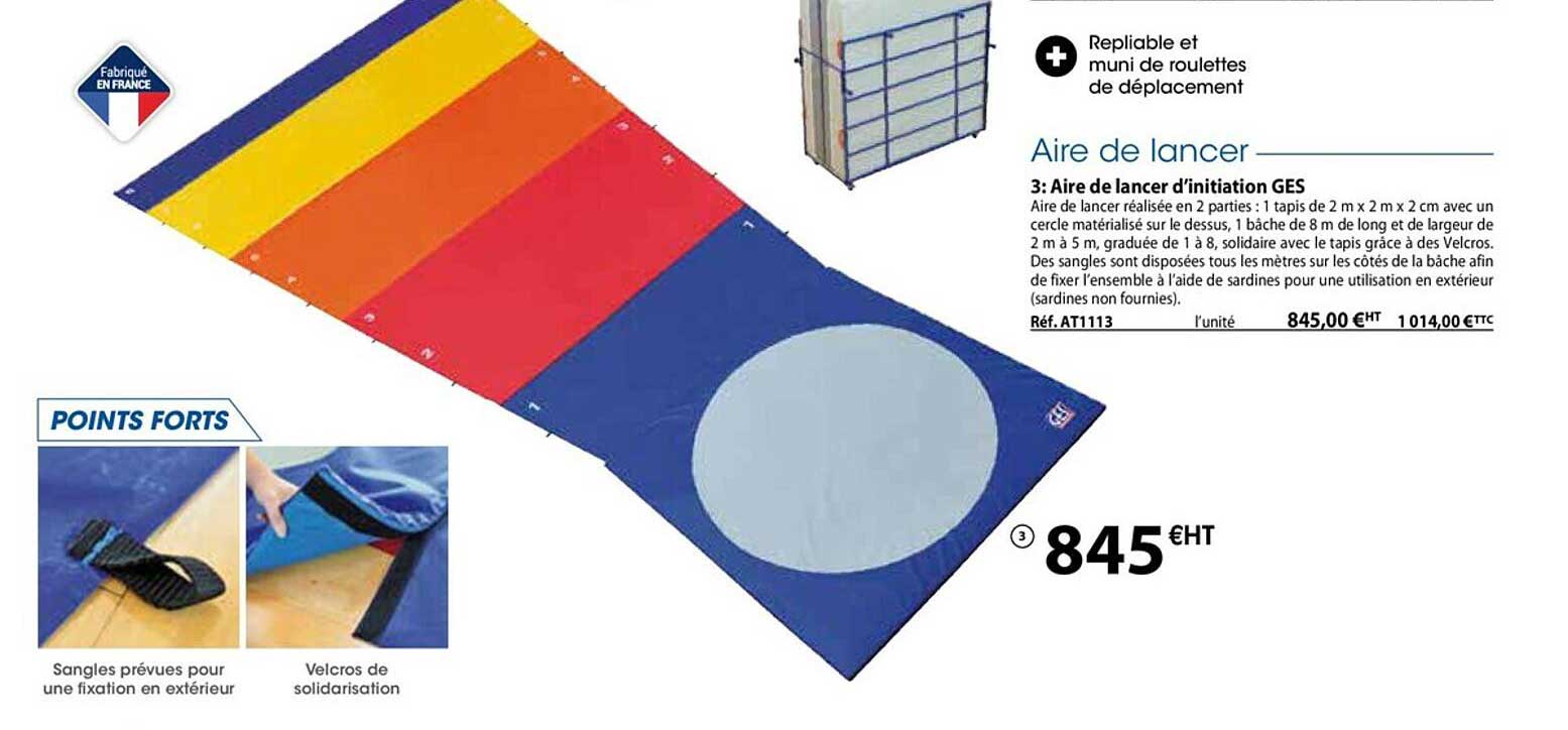 aire de lancer d'initiation ges