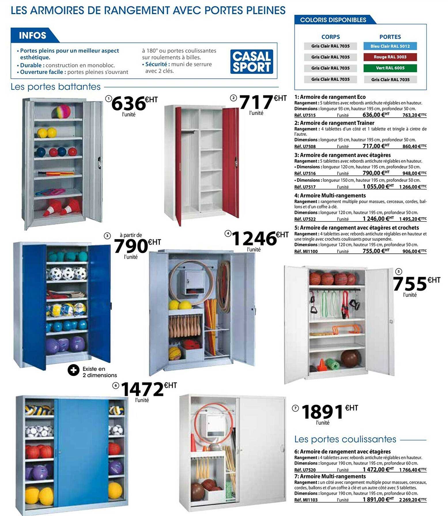 armoire de rangement avec portes pleines