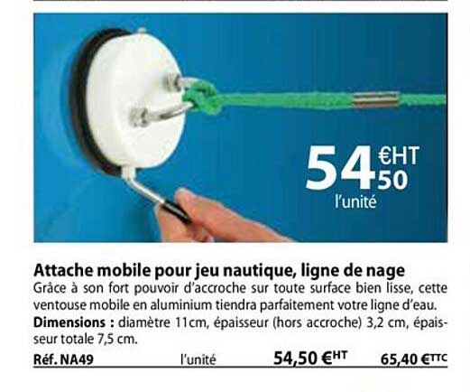 attache mobile pour jeu nautique, ligne de nage
