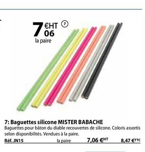 Baguettes Silicone Mister Babache