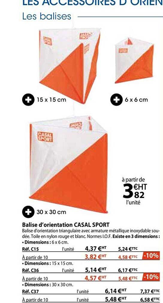 balise d'orientation casal sport