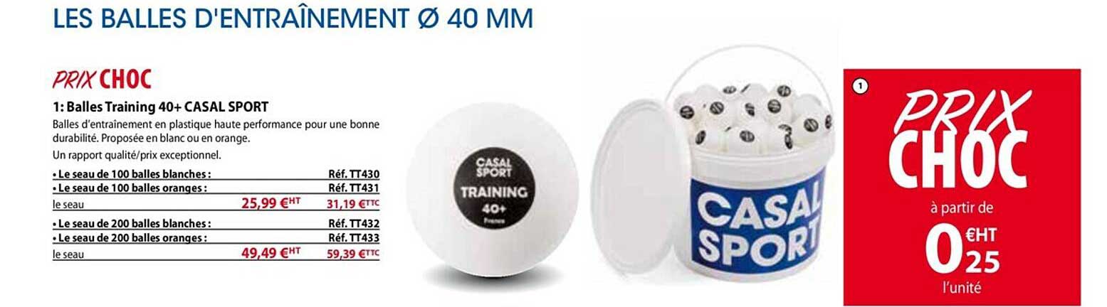 balles training 40+ casal sport