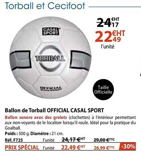 ballon de torball official casal sport