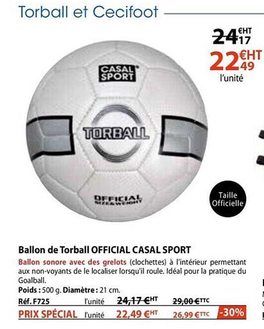 ballon de torball official casal sport