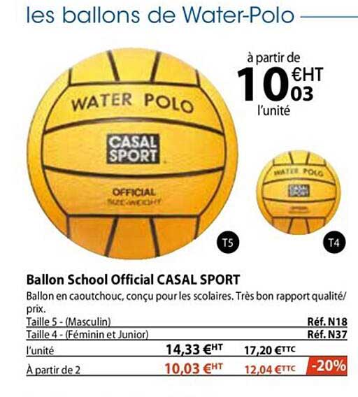 ballon school official casal sport