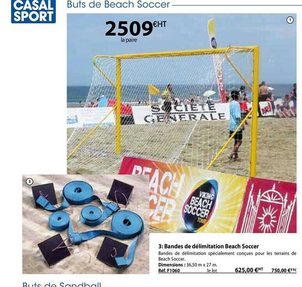 bandes de délimitation beach soccer