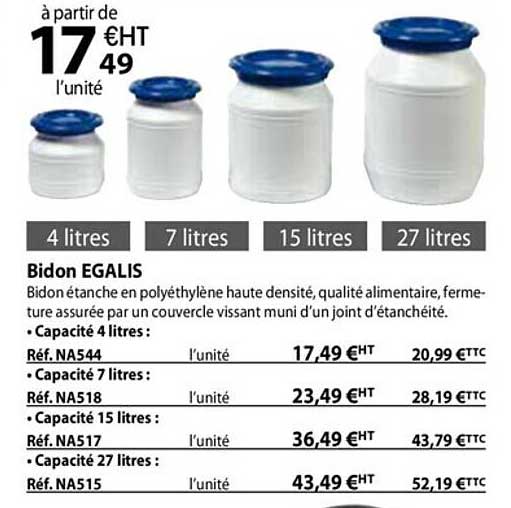 bidon egalis
