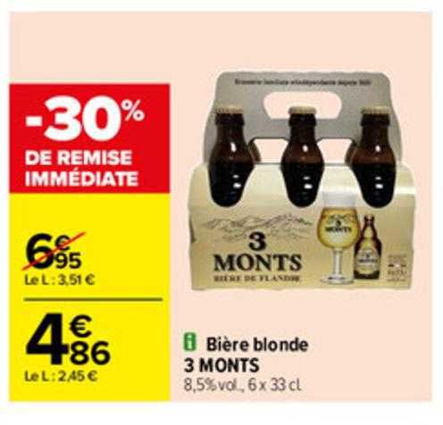 bière blonde 3 monts