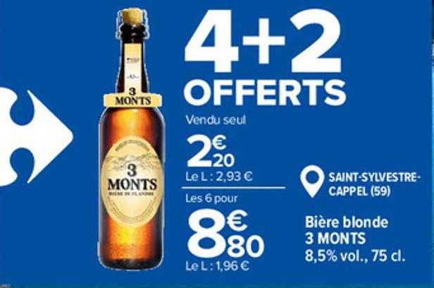 bière blonde 3 monts