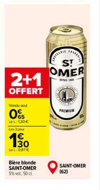 bière blonde saint-omer