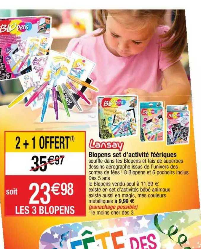 blopens set d'activité féériques lansay
