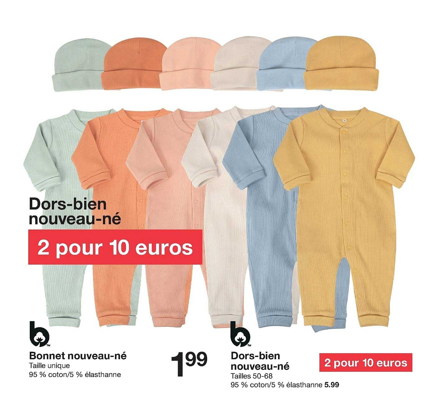 bonnet nouveau-né ou dors-bien nouveau-né