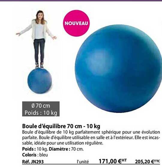 boule d'équilibre 70 cm - 10 kg