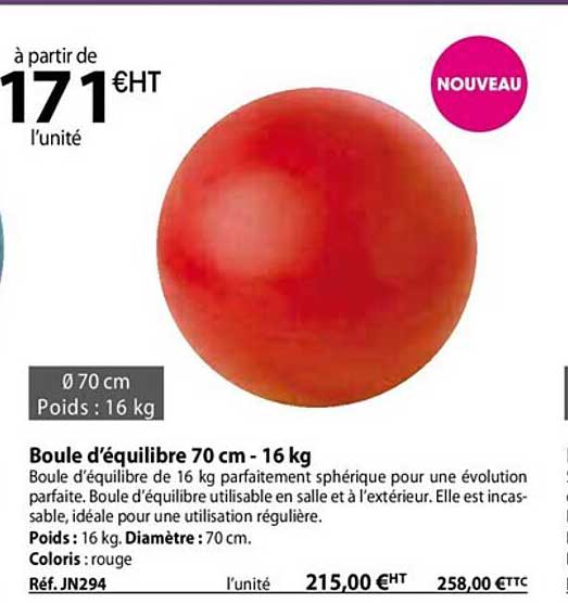boule d'équilibre 70 cm - 16 kg