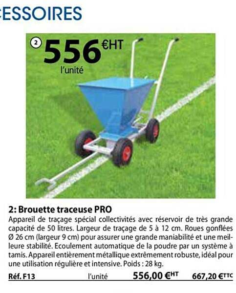 brouette traceuse pro