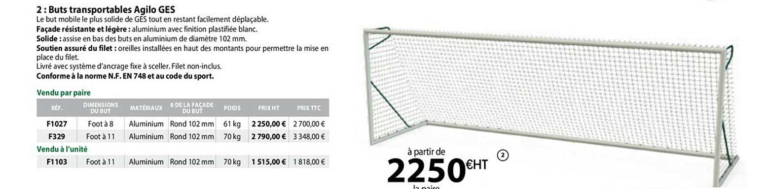 buts transportables agilo ges