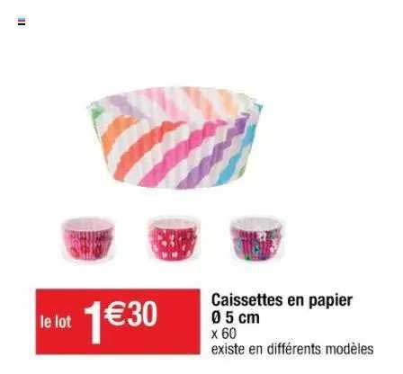 caissettes en papier ø 5 cm