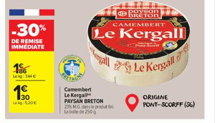 camembert le kergall paysan breton