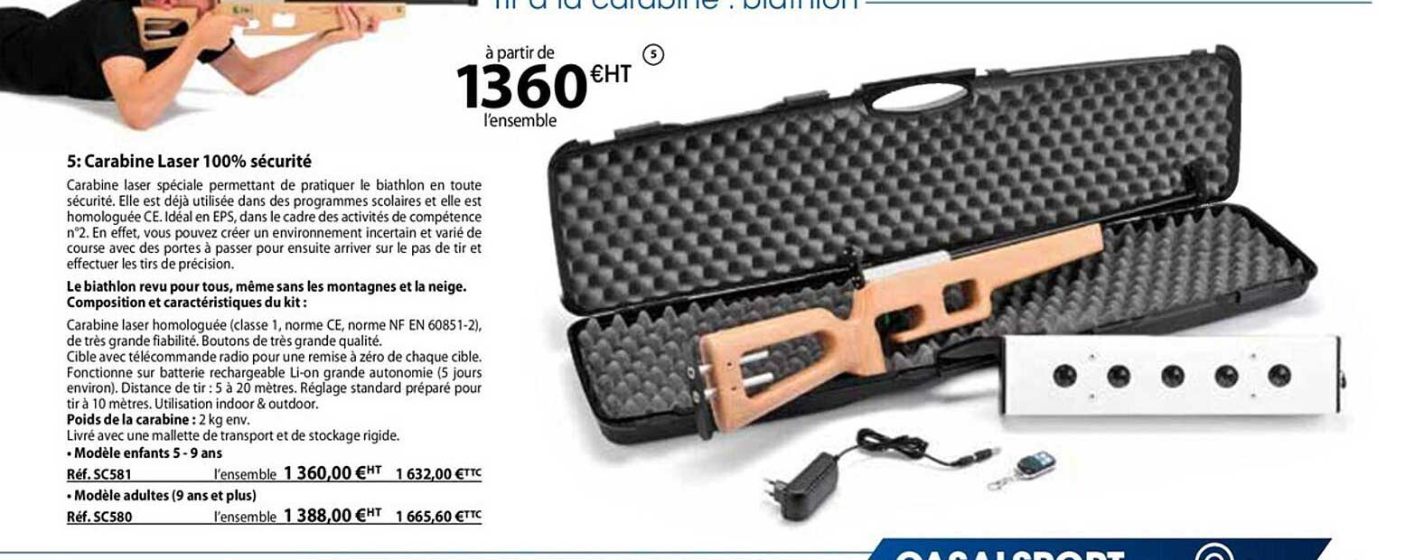 carabine laser 100% sécurité