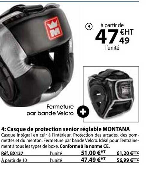 Casque De Protection Senior Réglable Montana